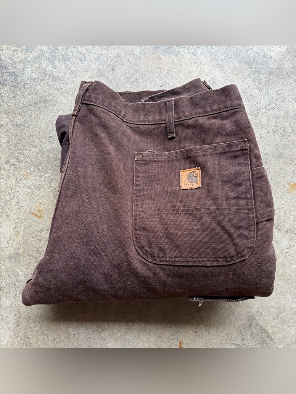 Carhartt Pants Brown Double Knee Carpenter Quilted B194 DKB Workwear